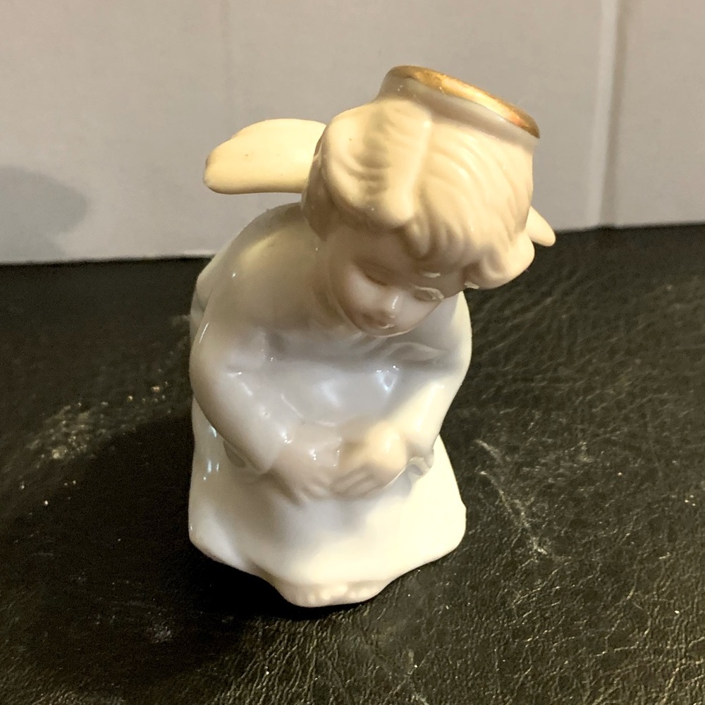 Vintage Mini Russ whispering Angel with clip